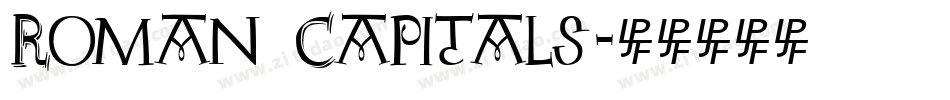 Roman Capitals字体转换